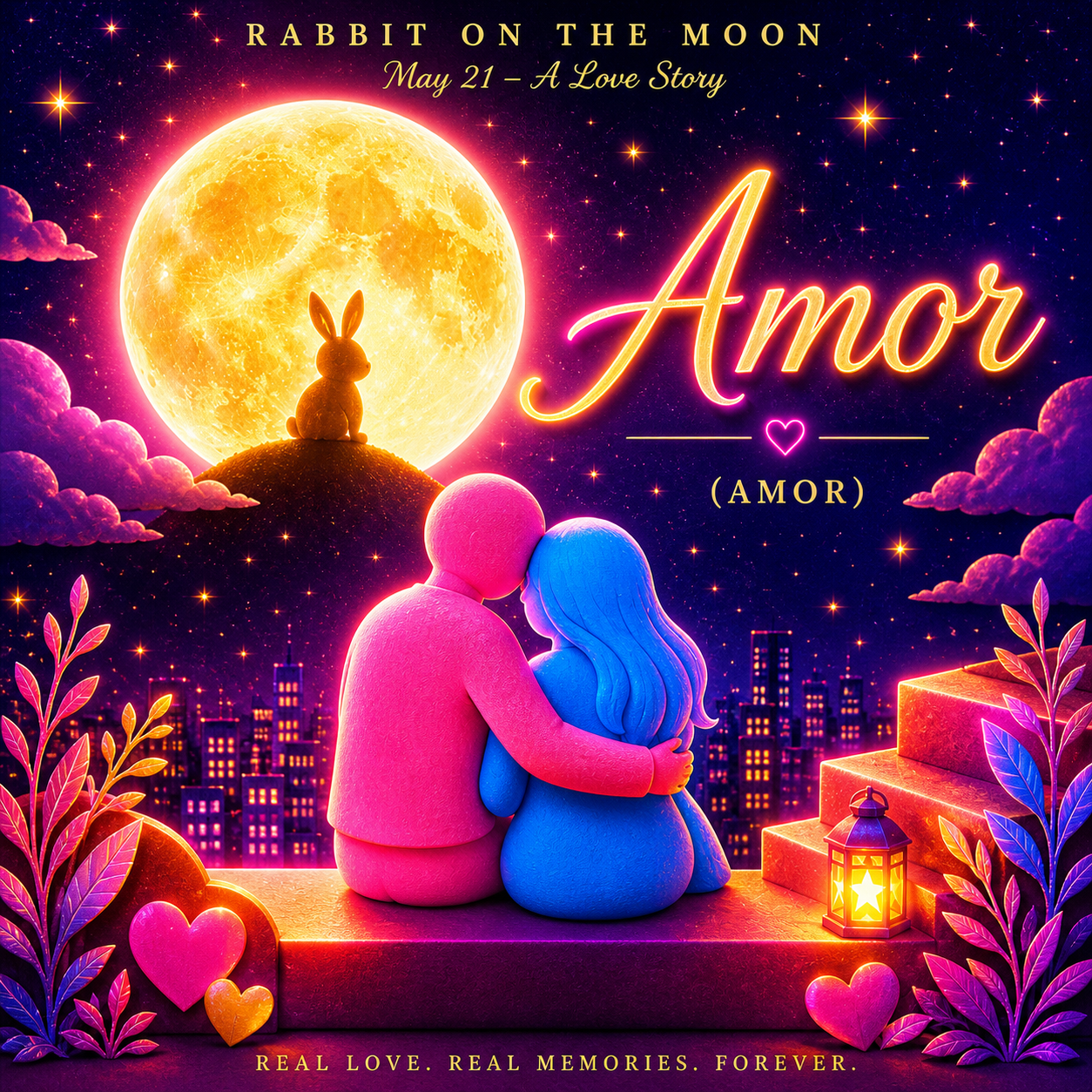 Official cover artwork for Amor by Rabbit on the Moon